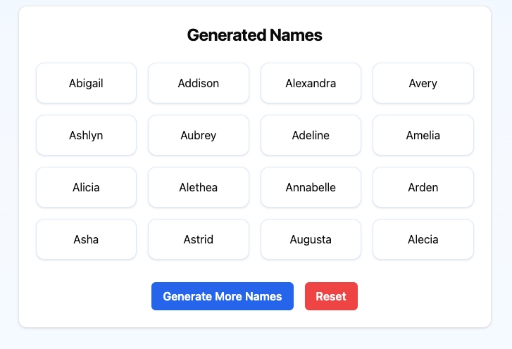 AI Baby Name Tool